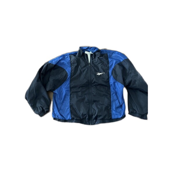 VINTAGE 90s REEBOK BRIGHT SPORTS TRACKSUIT TOP SHELL SUIT FESTIVAL RETRO JACKET - Picture 1 of 4